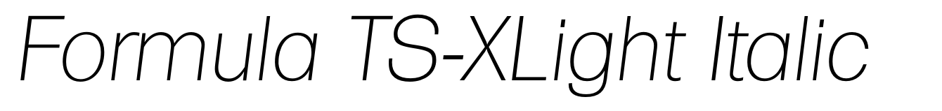 Formula TS-XLight Italic
